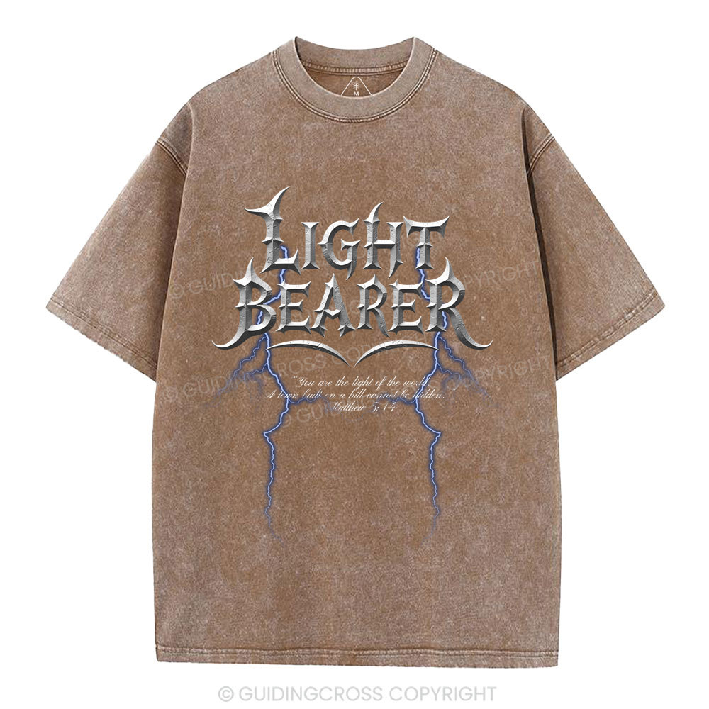 Light Bearer  Christian Washed T-Shirt
