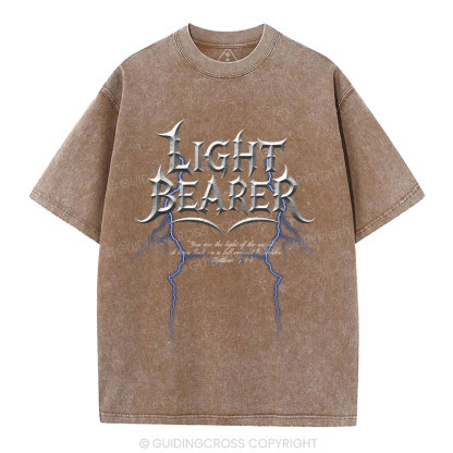 Light Bearer  Christian Washed T-Shirt
