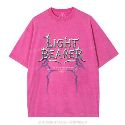 Light Bearer  Christian Washed T-Shirt