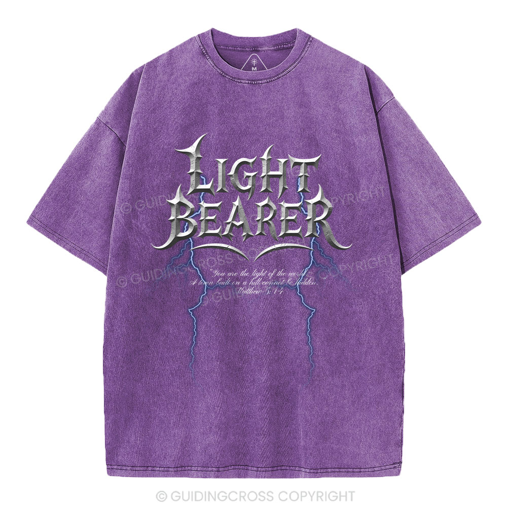 Light Bearer  Christian Washed T-Shirt