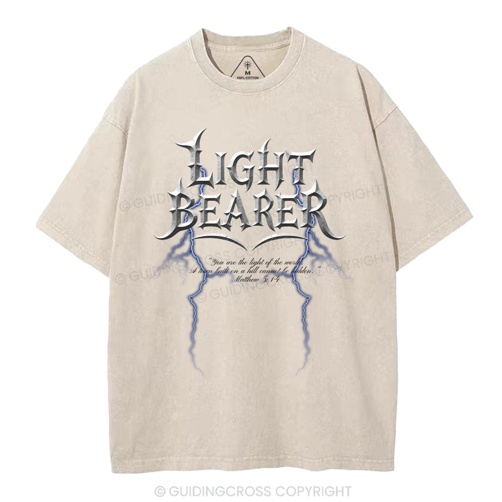 Light Bearer  Christian Washed T-Shirt