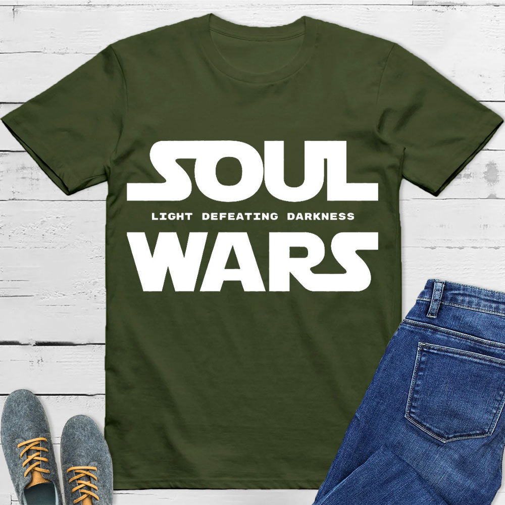 Light Defeating Darkness Christian T-Shirt