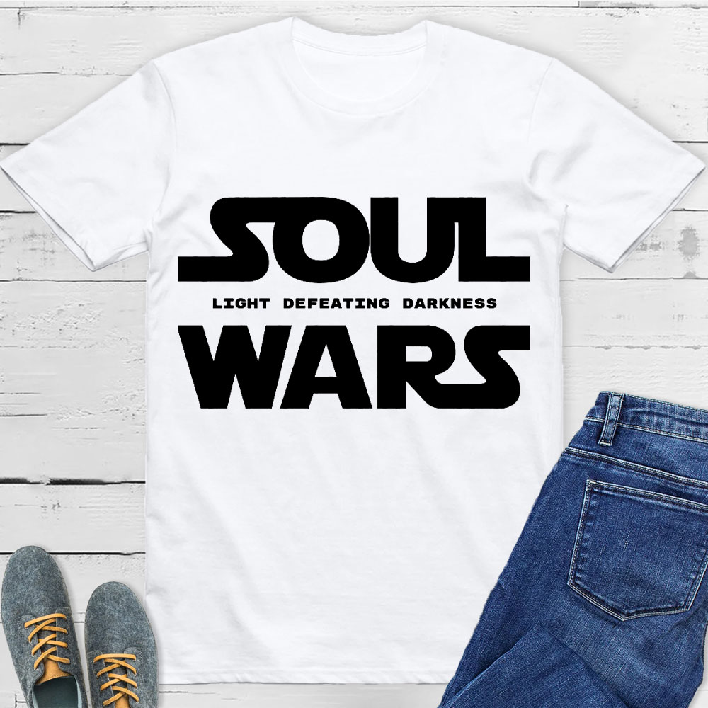 Light Defeating Darkness Christian T-Shirt
