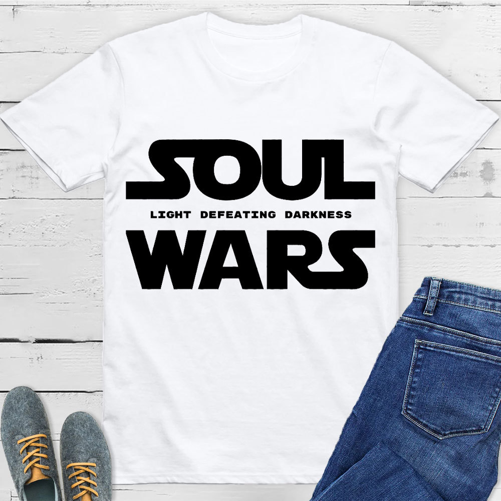 Light Defeating Darkness Christian T-Shirt