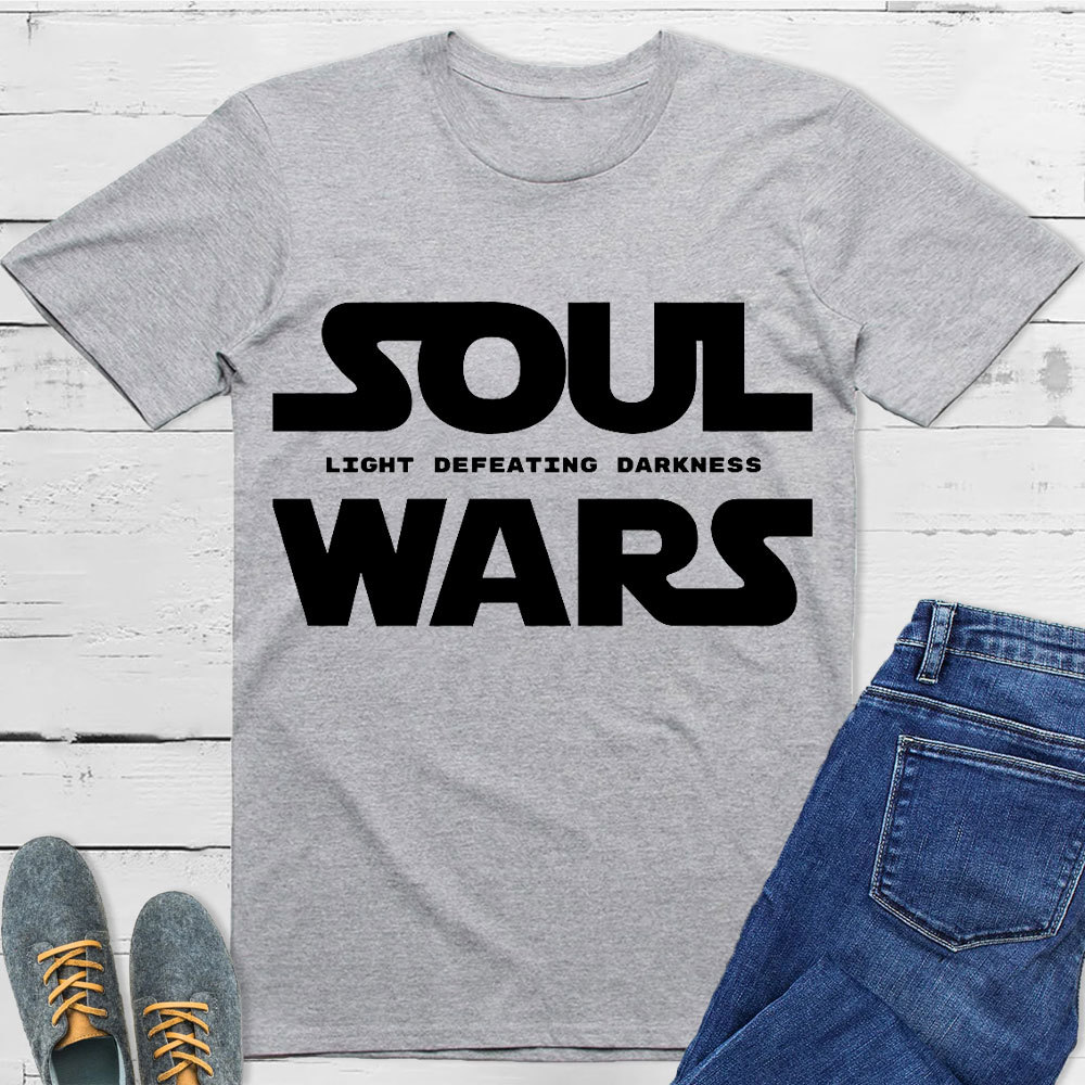 Light Defeating Darkness Christian T-Shirt