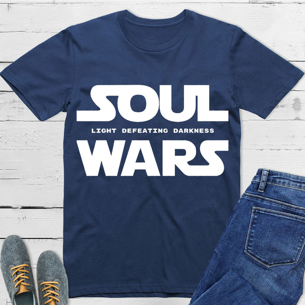 Light Defeating Darkness Christian T-Shirt