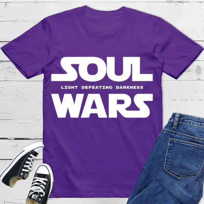 Light Defeating Darkness Christian T-Shirt