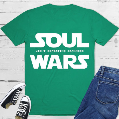 Light Defeating Darkness Christian T-Shirt