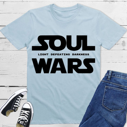 Light Defeating Darkness Christian T-Shirt