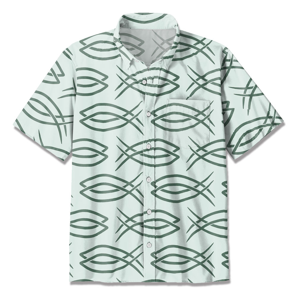 Vintage Cross Christian Hawaiian Shirt Sale-GuidingCross