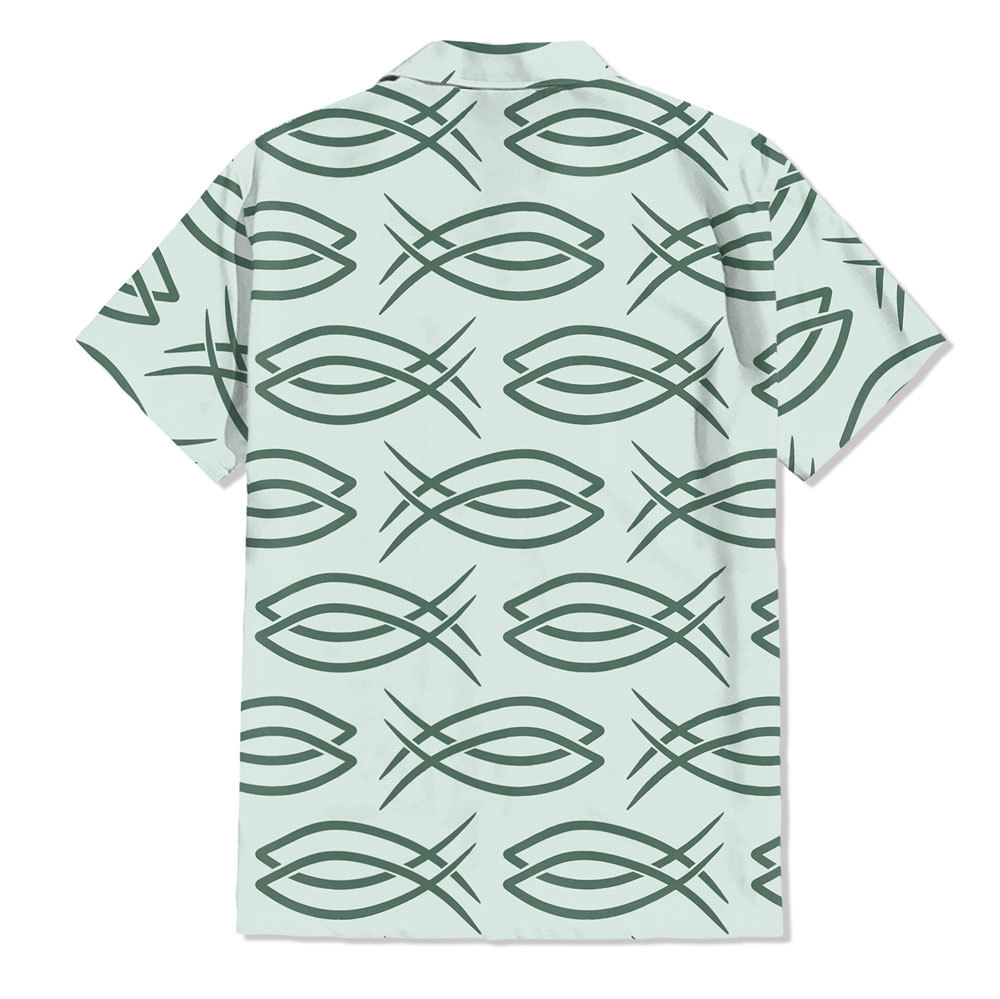 Light Green Fish Christian Hawaiian Shirt