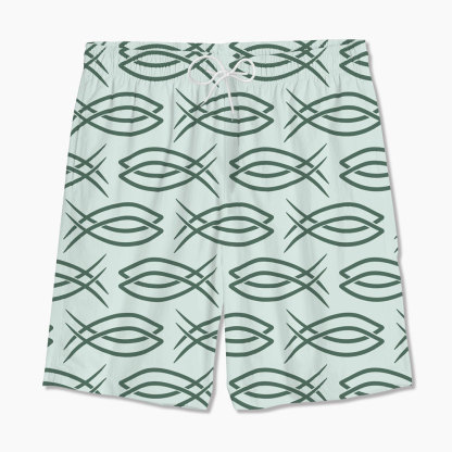 Light Green Fish Christian Hawaiian Shirt