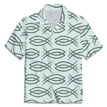Light Green Fish Christian Hawaiian Shirt