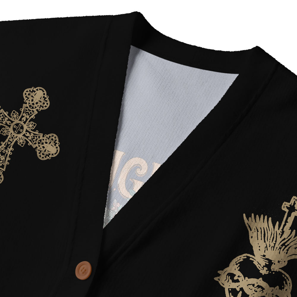 Light In The Darkness Furry Christian Lightweight Cardigan