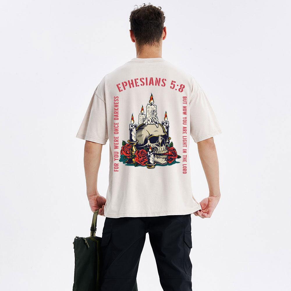 Light In The Lord Christian Washed T-Shirt