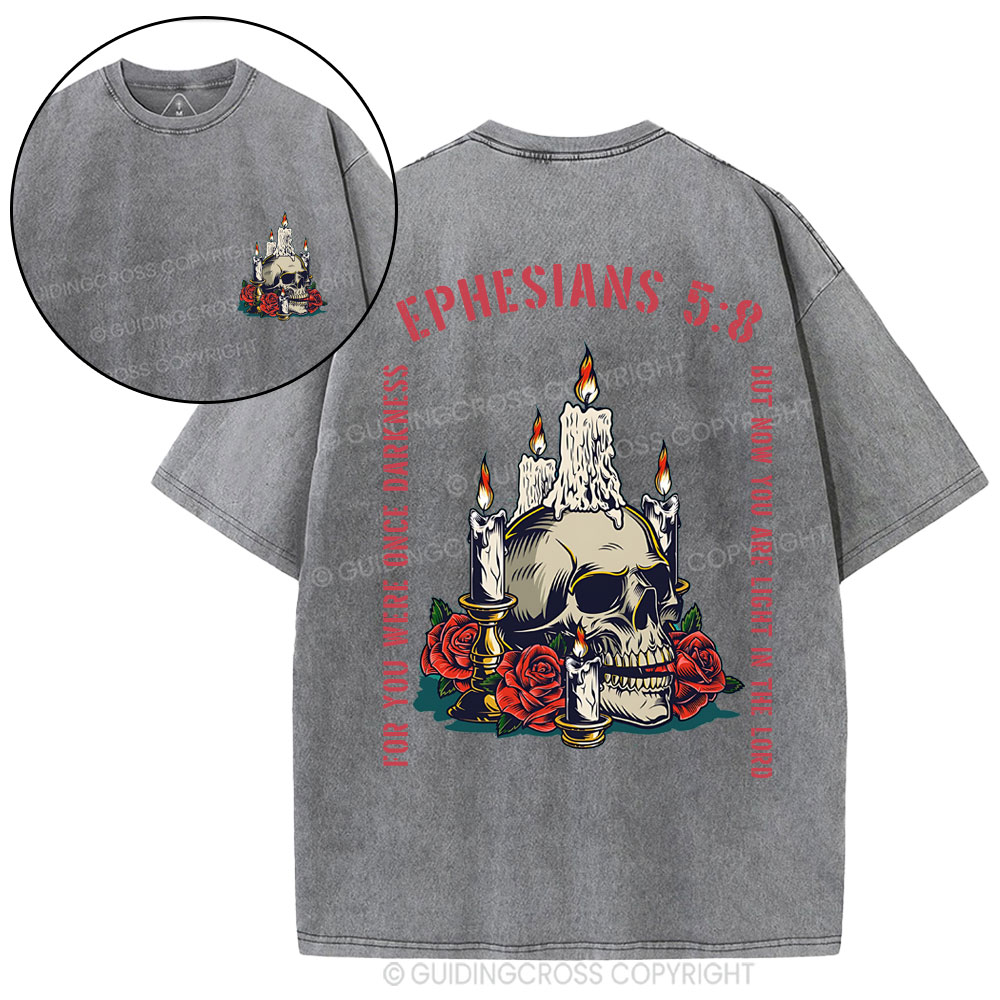 Light In The Lord Christian Washed T-Shirt