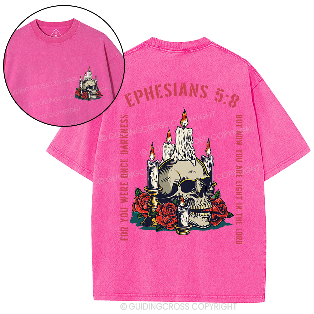 Light In The Lord Christian Washed T-Shirt