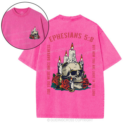 Light In The Lord Christian Washed T-Shirt