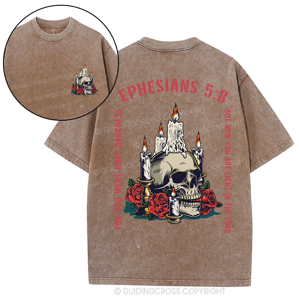 Light In The Lord Christian Washed T-Shirt