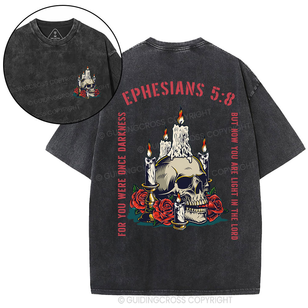 Light In The Lord Christian Washed T-Shirt