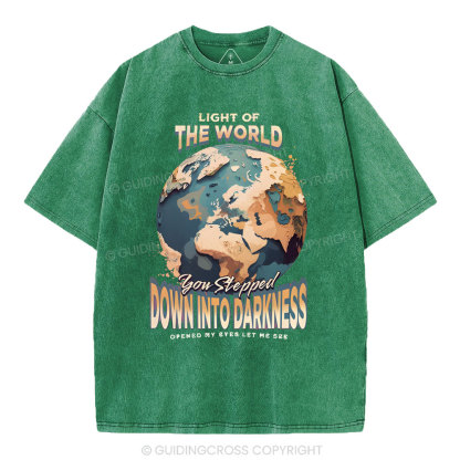 Light Of The World Christian Washed T-Shirt