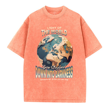 Light Of The World Christian Washed T-Shirt