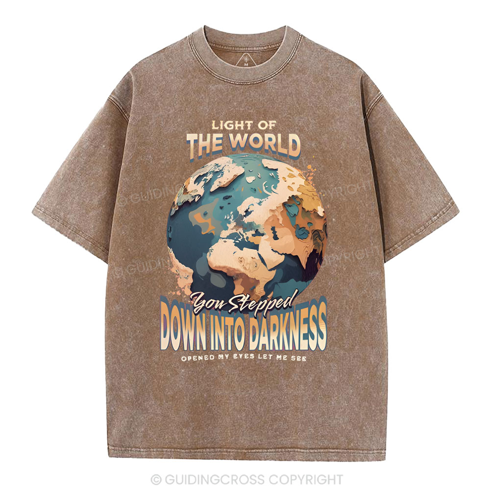 Light Of The World Christian Washed T-Shirt