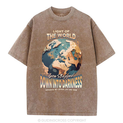 Light Of The World Christian Washed T-Shirt