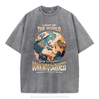 Light Of The World Christian Washed T-Shirt