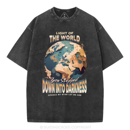 Light Of The World Christian Washed T-Shirt
