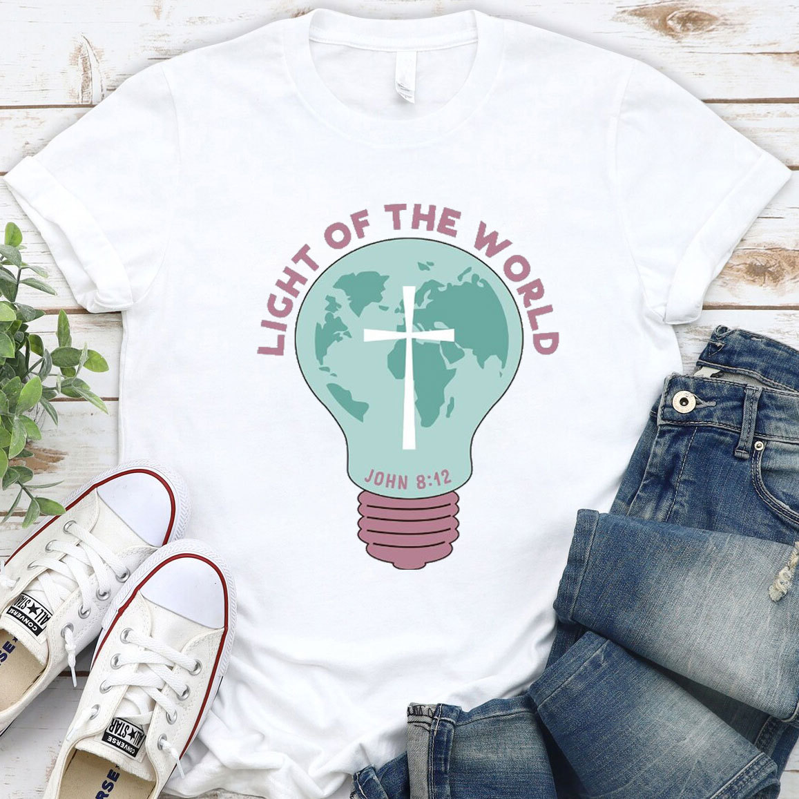 Light Of The World Christian T-Shirt