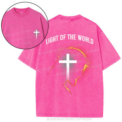 Light Of The World Christian Washed T-Shirt
