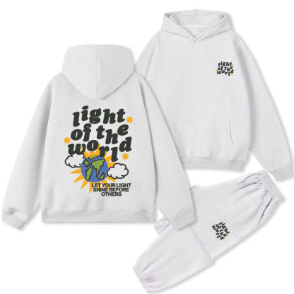 Light Of The World christian Premium Fleece Hoodie Set