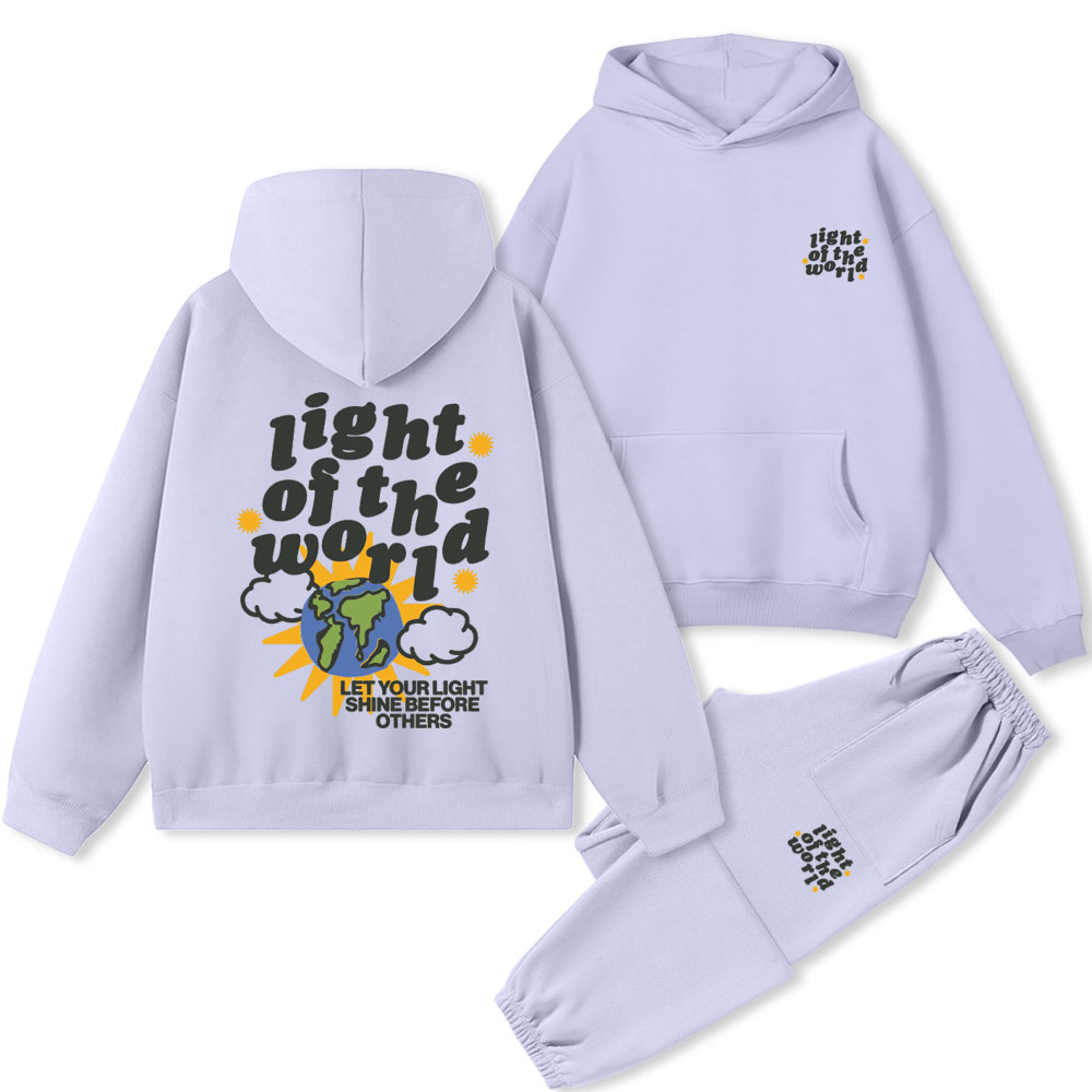 Light Of The World christian Premium Fleece Hoodie Set
