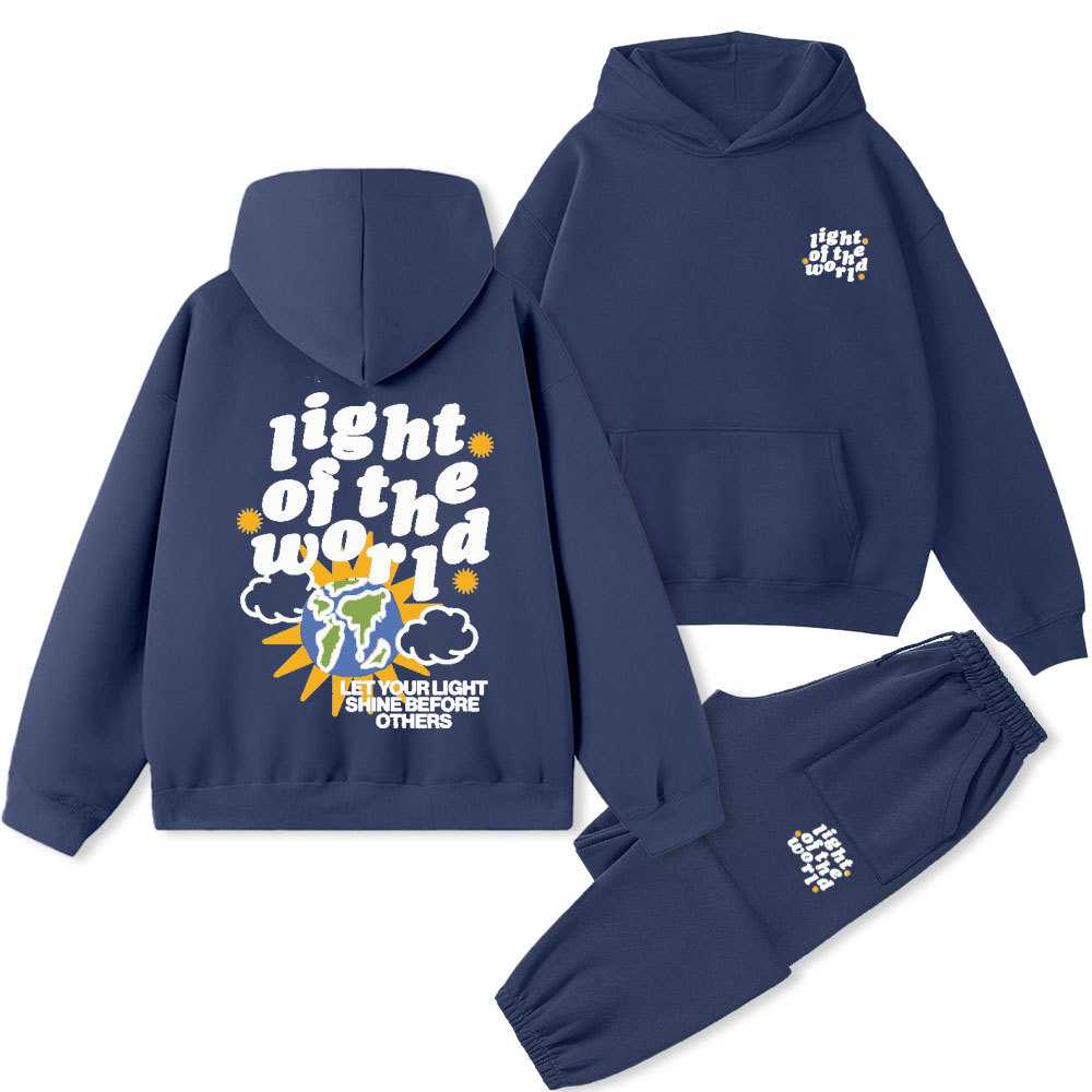 Light Of The World christian Premium Fleece Hoodie Set