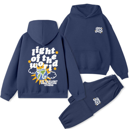 Light Of The World christian Premium Fleece Hoodie Set