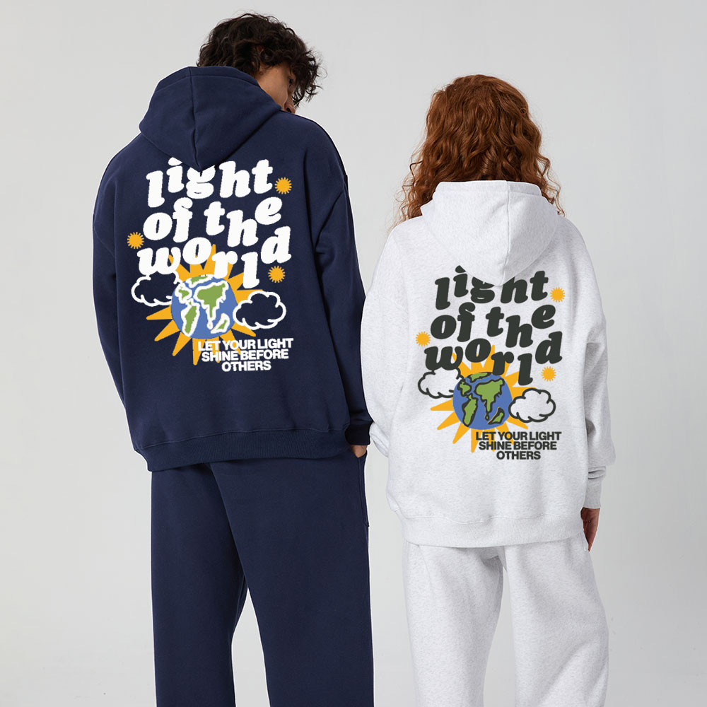 Light Of The World christian Premium Fleece Hoodie Set