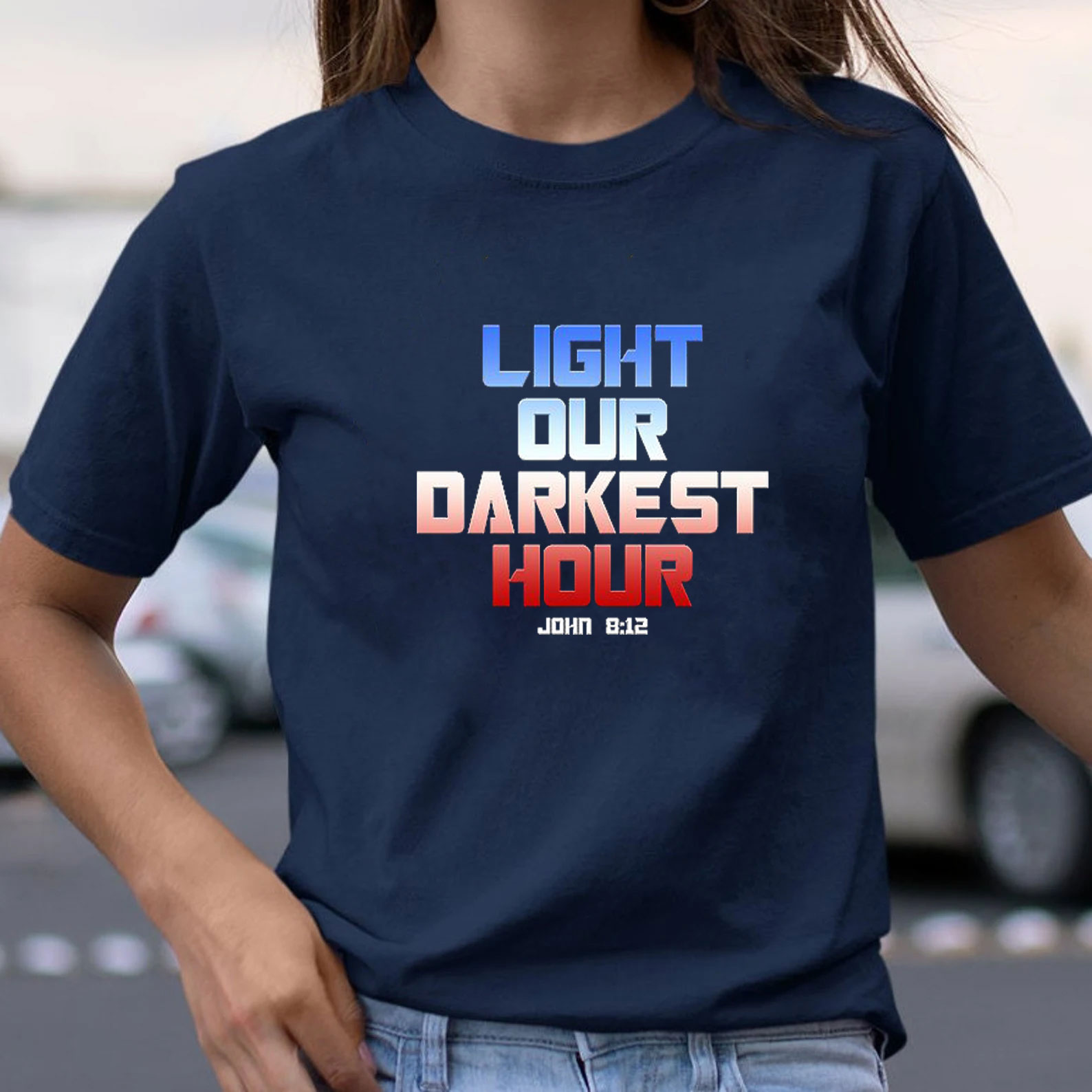 Light Our Darkness Hour Christian T-Shirt
