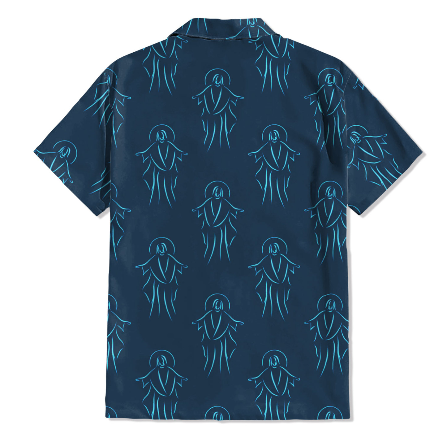 Line Drawing Jesus Christian Hawaiian Shirt