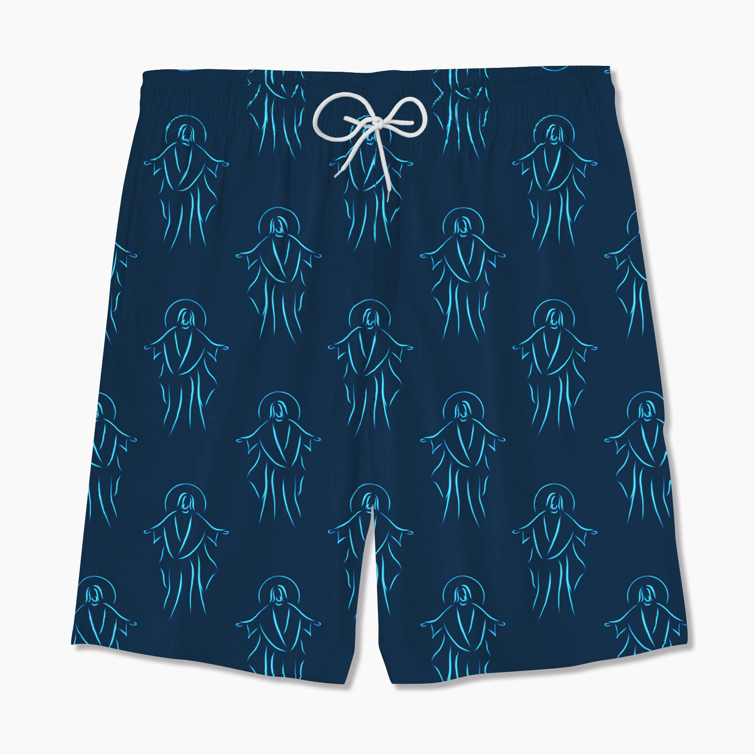 Line Drawing Jesus Christian Hawaiian Shirt