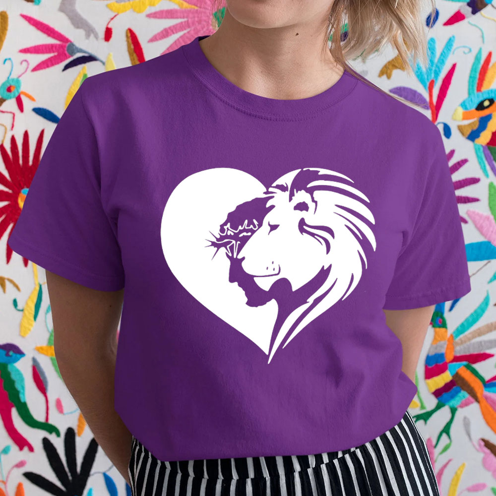 Lion And Heart Christian T-Shirt