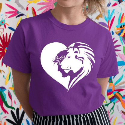 Lion And Heart Christian T-Shirt