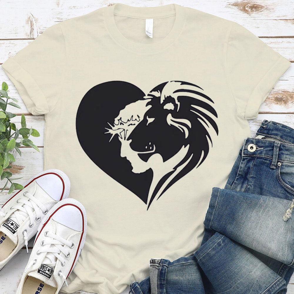 Lion And Heart Christian T-Shirt