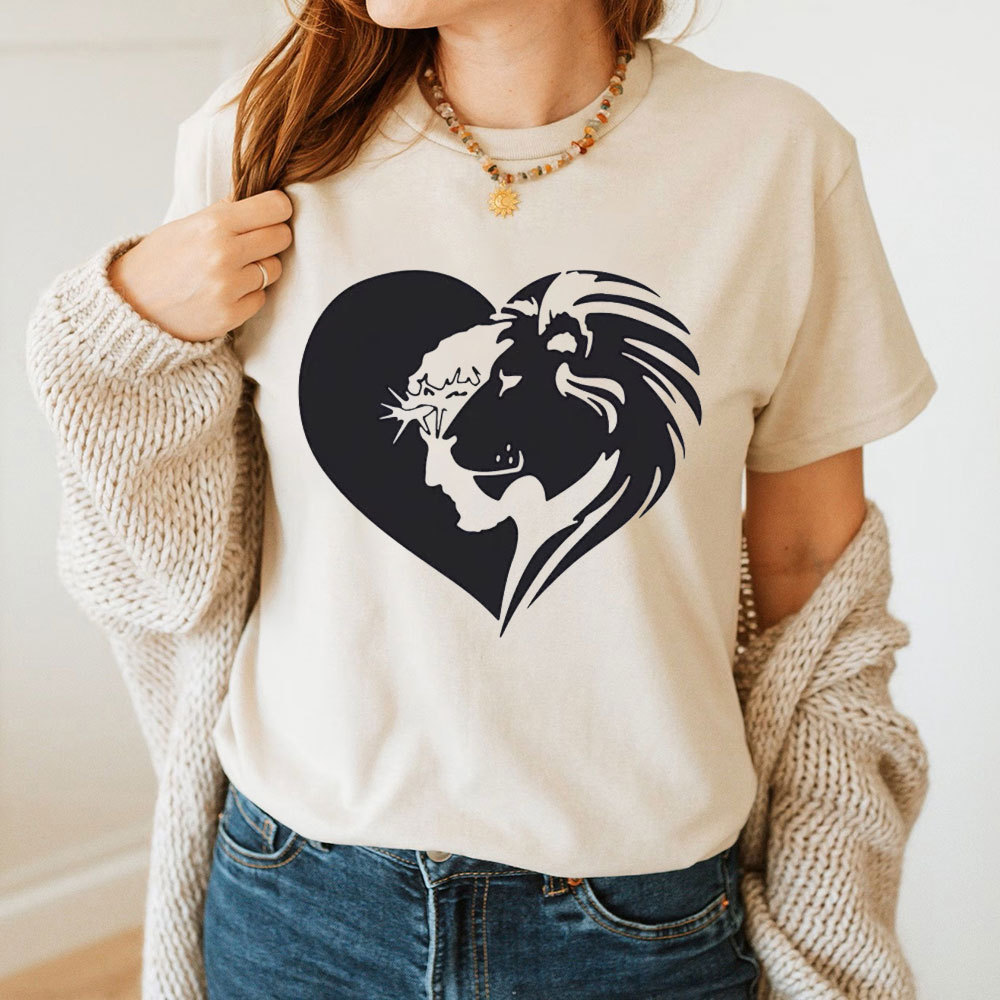 Lion And Heart Christian T-Shirt