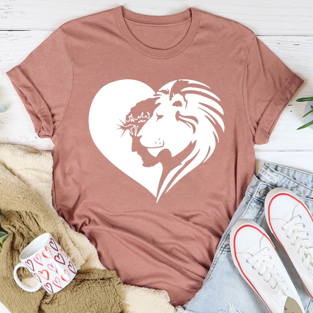 Lion And Heart Christian T-Shirt