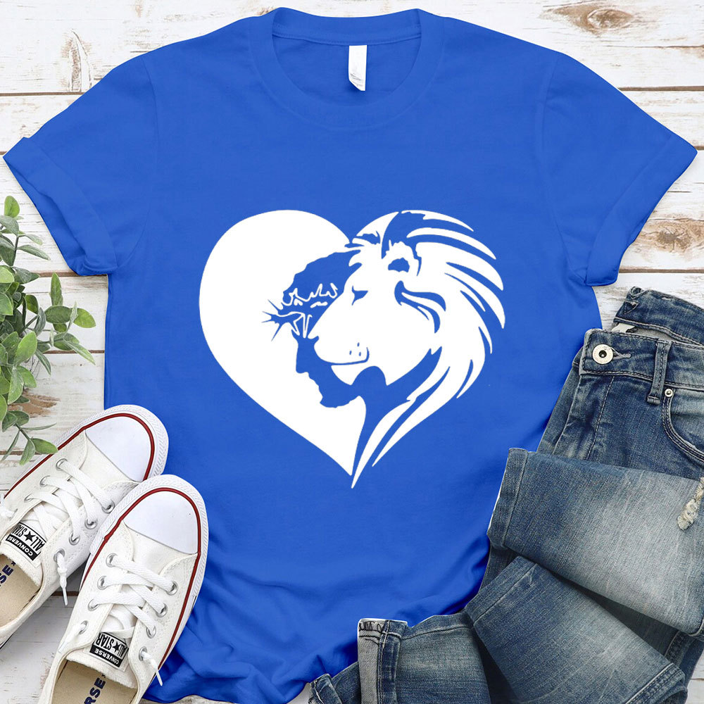 Lion And Heart Christian T-Shirt