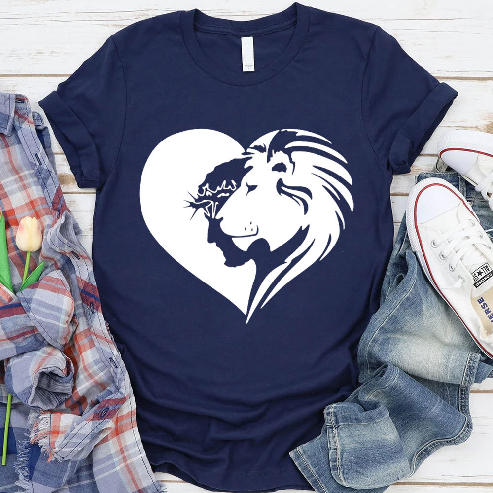 Lion And Heart Christian T-Shirt