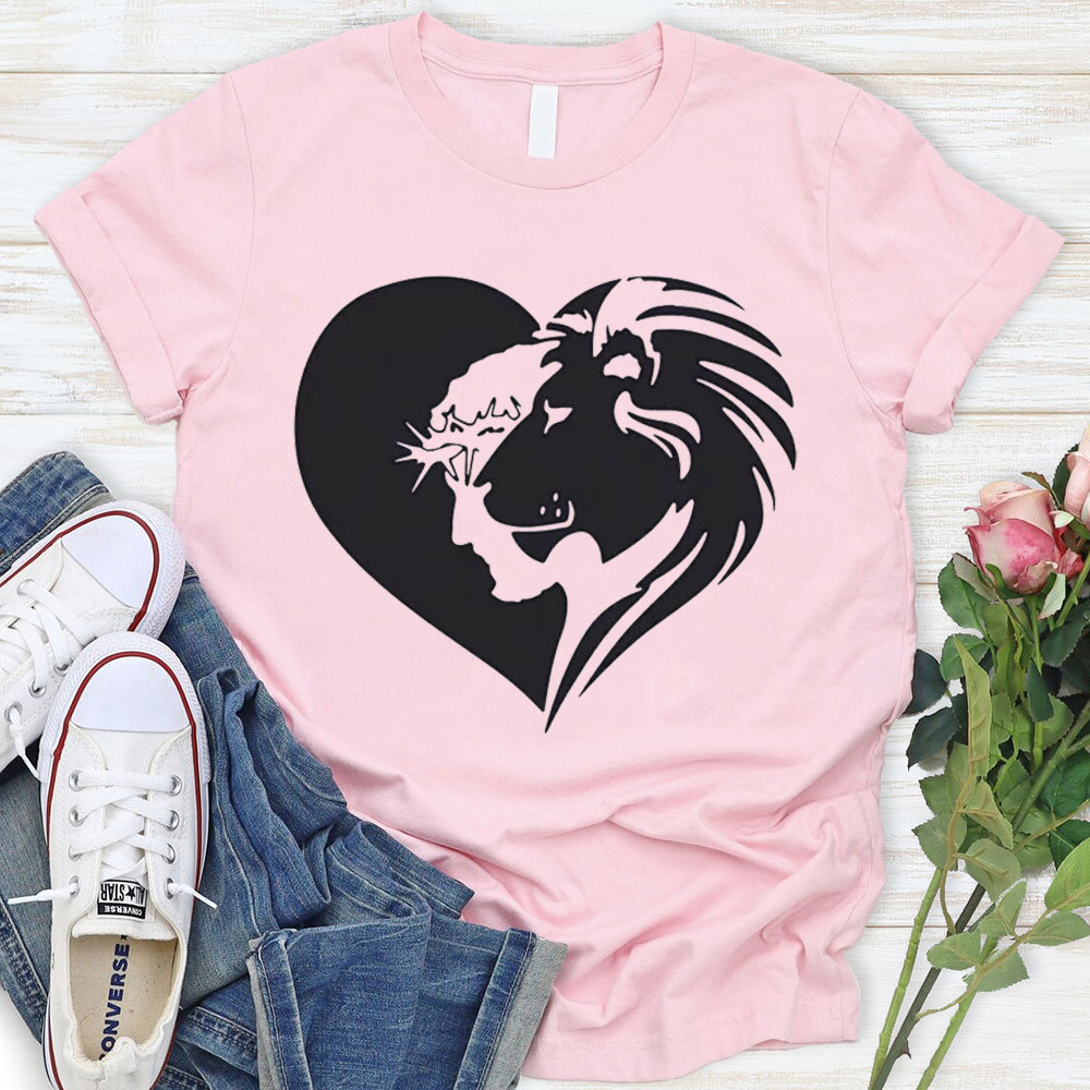 Lion And Heart Christian T-Shirt