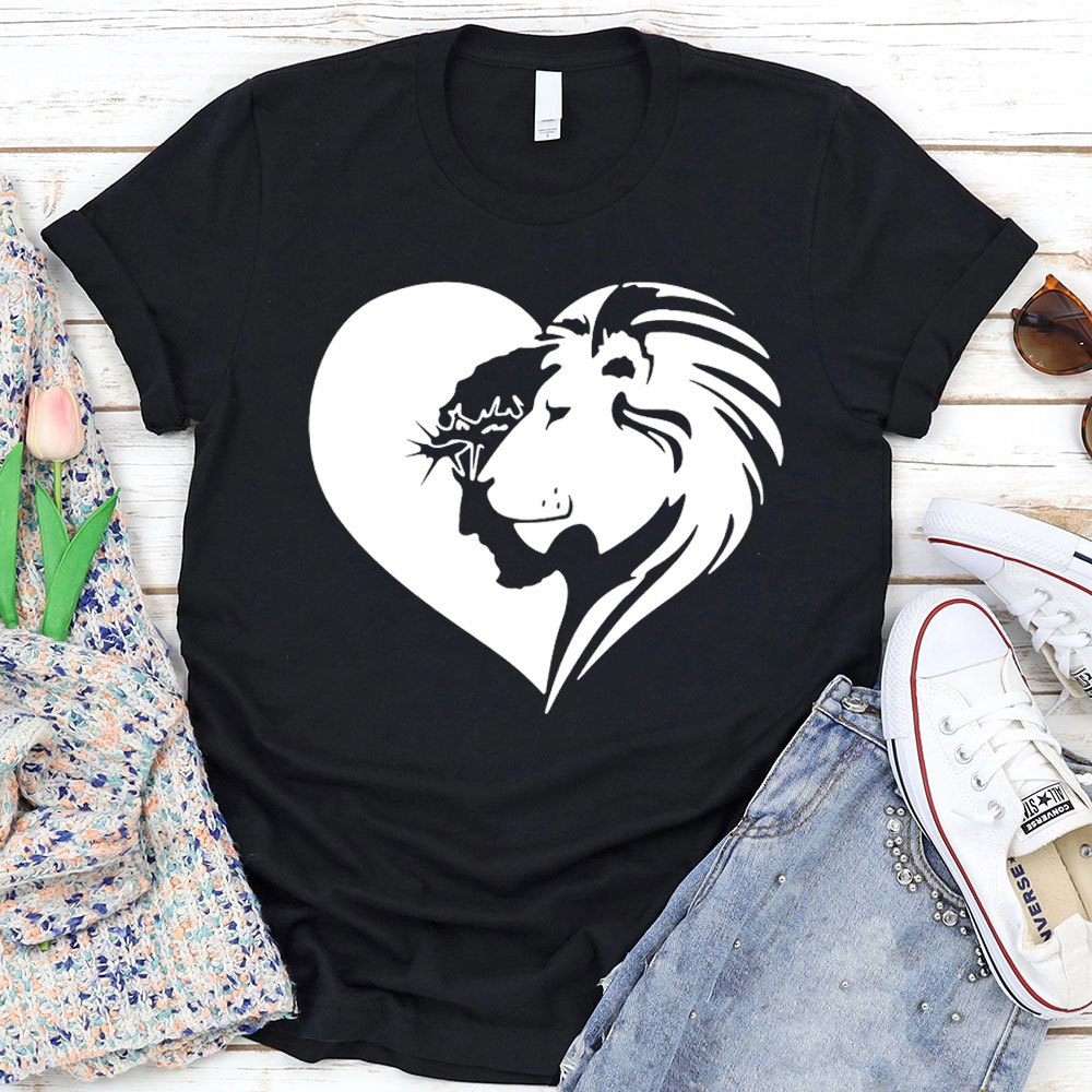 Lion And Heart Christian T-Shirt