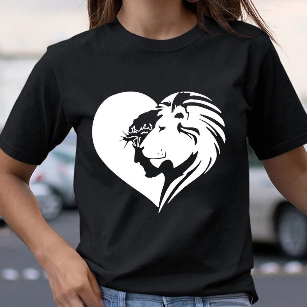 Lion And Heart Christian T-Shirt